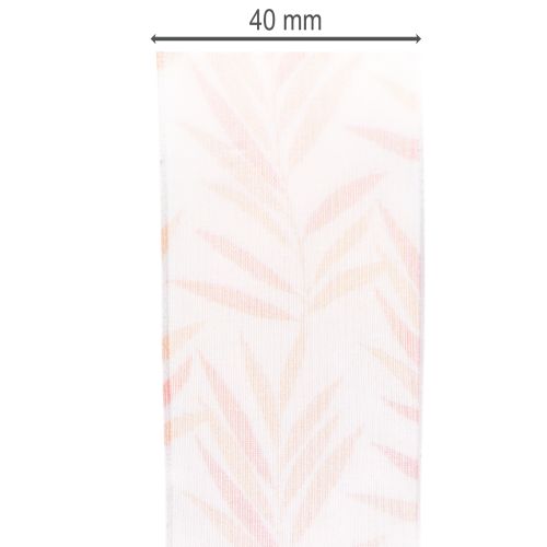 Produkt Wstążka organza, wstążka szyfonowa, pomarańcz dżungli, 40 mm, 15 m