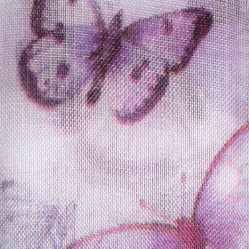 Produkt Wstążka organza, wstążka szyfonowa, motyle, fioletowa, 40 mm, 18 m