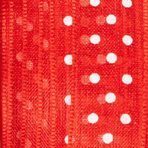 Produkt Wstążka w groszki do wszechstronnego pakowania prezentów sezonowych, szerokość 1,5 cm, długość 20 m