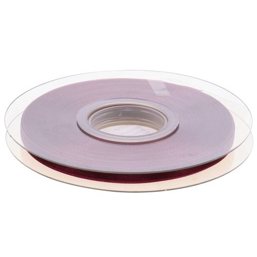 Floristik24 Wstążka z organzy Wstążka nylonowa Bordeaux 6mm 50m