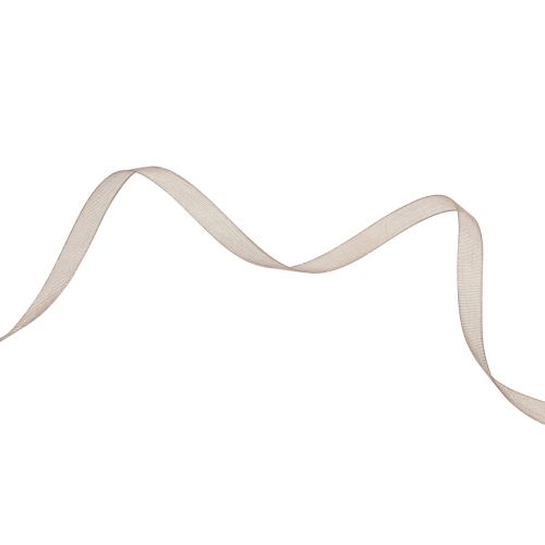 Produkt Wstążka z organzy wstążka prezentowa beżowa tkana wstążka taupe 6mm 50m