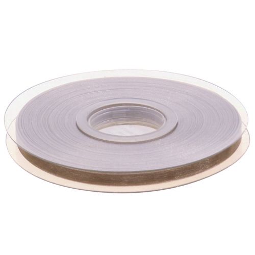 Produkt Wstążka z organzy wstążka prezentowa beżowa tkana wstążka taupe 6mm 50m
