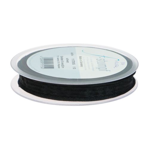 Produkt Wstążka z organzy w paski Wstążka prezentowa czarna 15mm 20m