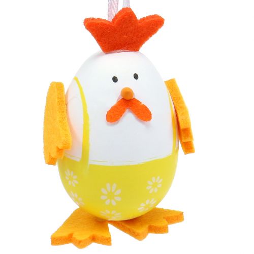 Produkt Malowane jajko jako kogut do zawieszenia w mieszance 7,5cm 12 szt