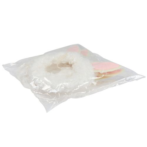 Produkt Dekoracja wielkanocna pierścień dekoracyjny uszy królika dekoracja drzwi biały Ø13cm 4szt