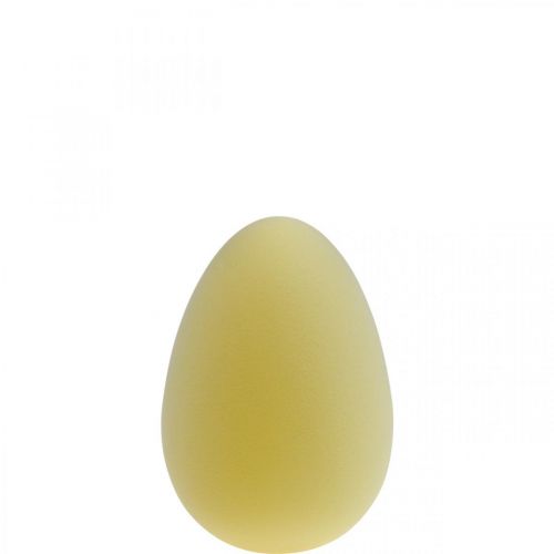 Jajko wielkanocne Jajko Jasnożółte Plastikowe Flokowane 20cm