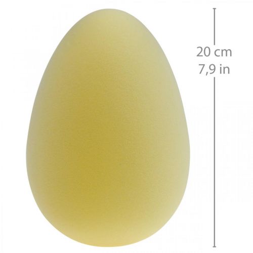 Produkt Jajko wielkanocne Jajko Jasnożółte Plastikowe Flokowane 20cm