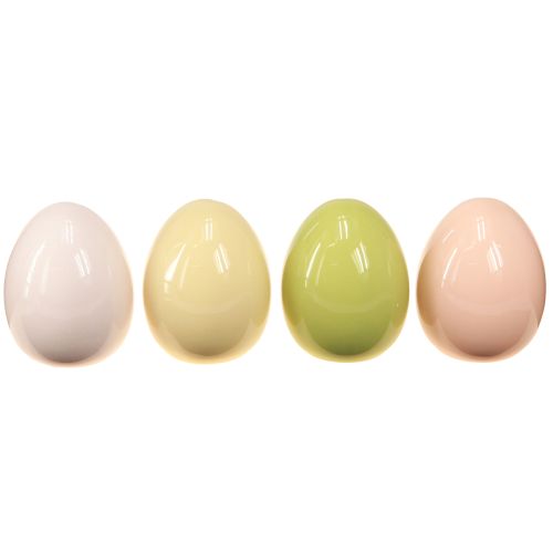 Produkt Pisanki pisanki ceramiczne pastelowe błyszczące różne 8×10cm 4 szt