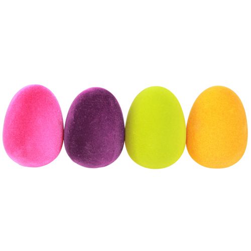 Floristik24 Pisanki do powieszenia zielone żółte różowe jagody 11cm 4 szt