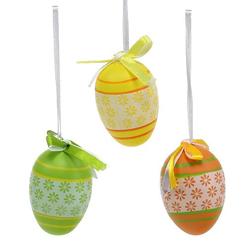 Floristik24 Pisanki do zawieszenia mix różne kolory 6cm 18 szt