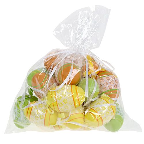 Floristik24 Pisanki do zawieszenia mix różne kolory 6cm 18 szt