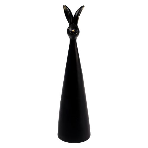 Floristik24 Zajączek wielkanocny czarne złoto Zajączek wielkanocny Ø10cm W42cm