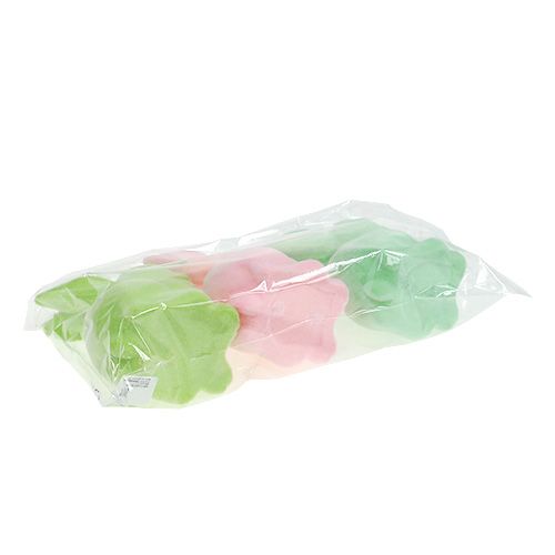 Floristik24 Zajączek wielkanocny flokowany pastelowy 15cm 3szt.