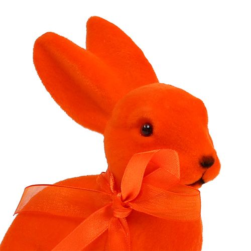 Floristik24 Zajączek wielkanocny kolorowy sortowany 15cm flokowane 4szt.