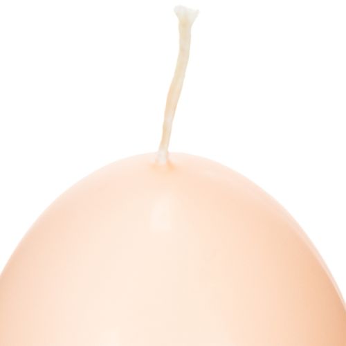 Produkt Świece wielkanocne w kształcie jajka, świece wielkanocne w kształcie jajka, wzór brzoskwiniowy, Ø6cm, wys.9cm, 6 szt.