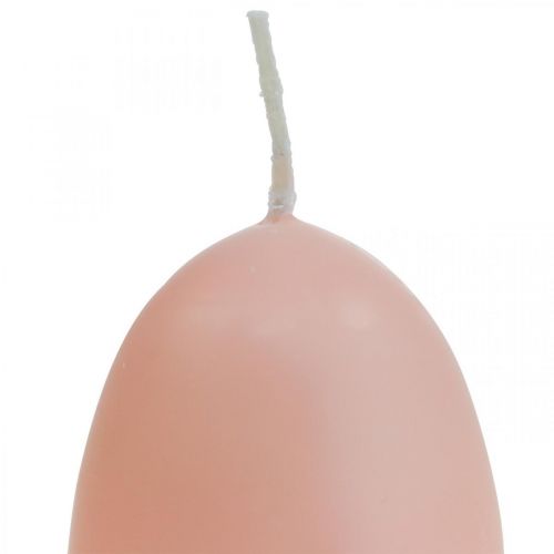 Floristik24 Świece wielkanocne w kształcie jajka, świece w kształcie jajka Wielkanocna brzoskwinia Ø4,5cm W6cm 6szt