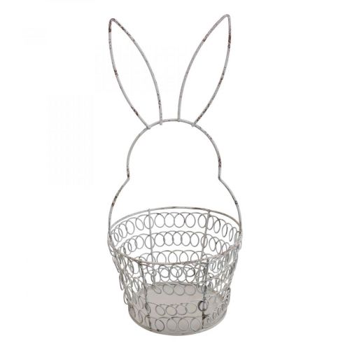 Produkt Koszyczek wielkanocny koszyk druciany Easter Bunny Shabby Ø12cm W26,5cm