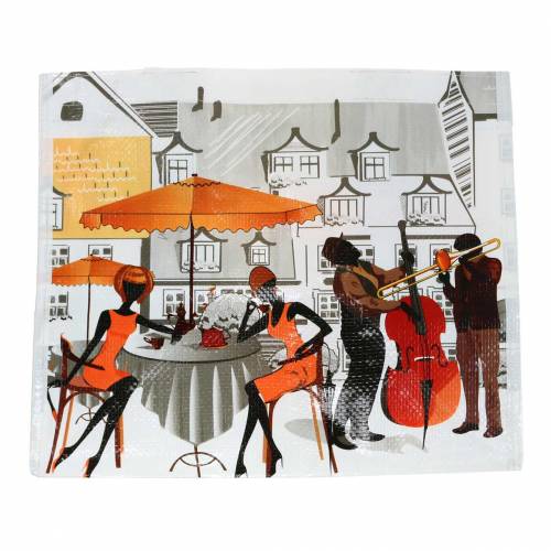 Floristik24 Torba na zakupy z uchwytami Bella Vita plastikowa 32×21×26cm
