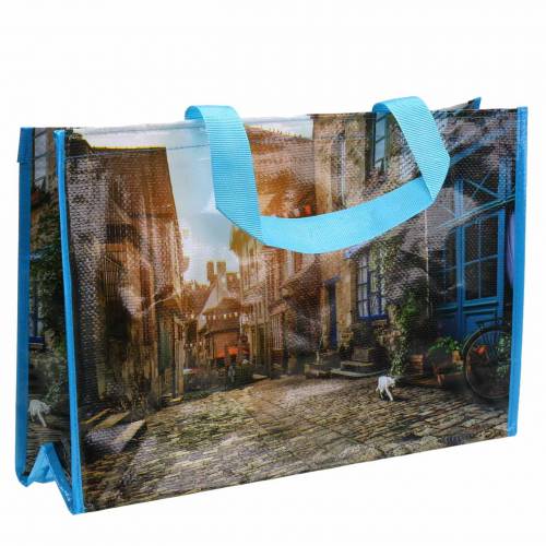 Floristik24 Torba na zakupy z uchwytami Brittany plastikowa 45×14×30cm shopper