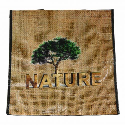 Floristik24 Torba na zakupy z uchwytami Nature plastic 40×20×40cm