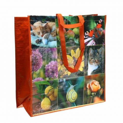 Floristik24 Torba na zakupy z uchwytami piknik plastik 45×20×44cm