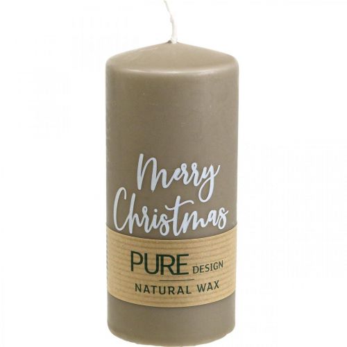Produkt Świece filarowe PURE Merry Christmas 130/60mm wosk brązowy 4szt