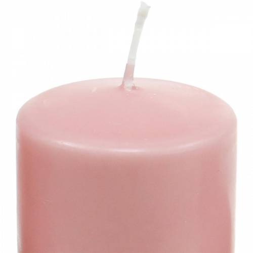PURE świeca pieńkowa 130/60 świeca dekoracyjna różowy naturalny wosk