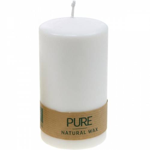 Floristik24 PURE pillar candle 130/70 świeca z naturalnego wosku rzepakowego dekoracja świecy