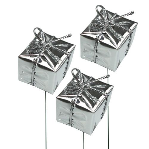 Opakowanie na drucie srebrny 2.5cm 60szt | Floristik24.pl