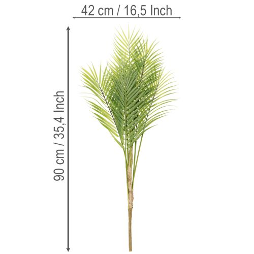 Sztuczna gałązka palmy, roślina sztuczna do kompozycji, 90cm | Floristik24.pl
