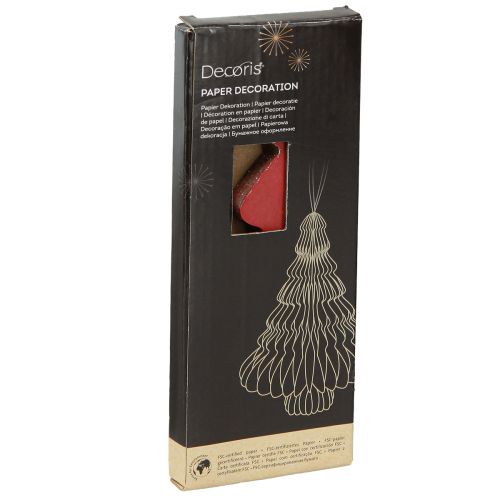 Produkt Papierowa choinka Bordeaux Świąteczna zawieszka wys. 20cm