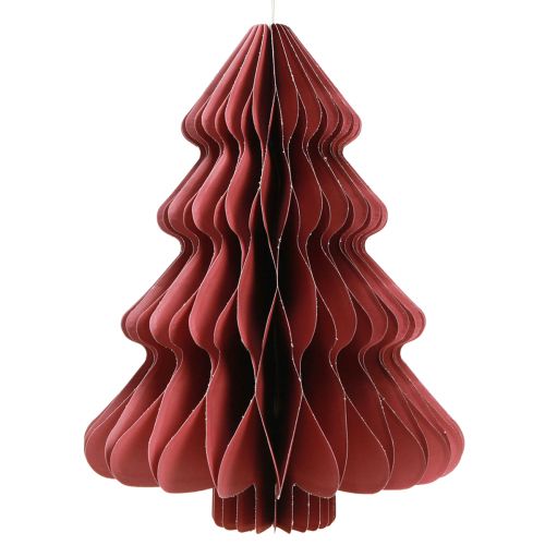 Produkt Choinka papierowa do zawieszenia Bordeaux W40cm 2szt