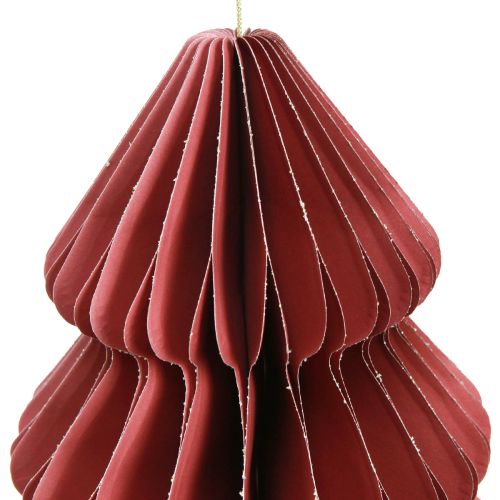 Produkt Choinka papierowa do zawieszenia Bordeaux W40cm 2szt