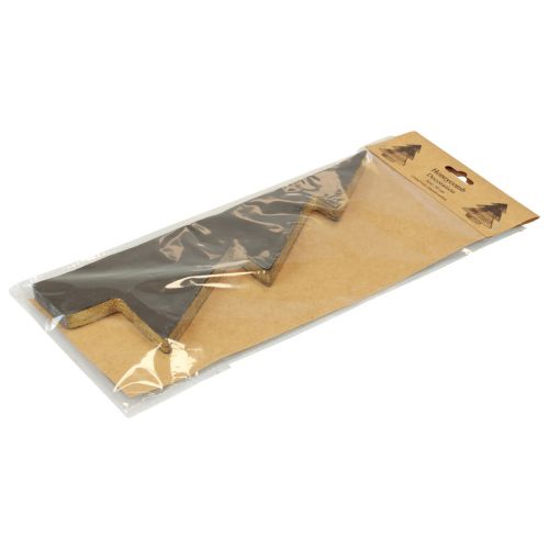 Floristik24 Choinka papierowa Choinka papierowa Czarna W30cm