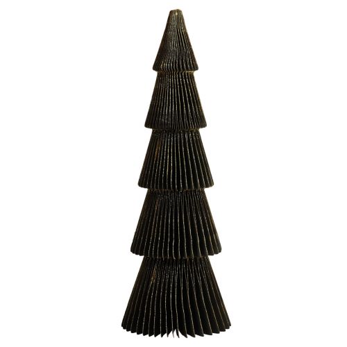 Floristik24 Choinka papierowa Choinka papierowa Czarna W60cm