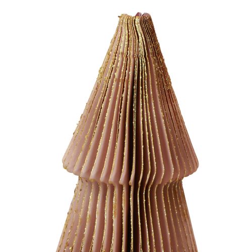 Produkt Choinka papierowa mała bordowa wys. 30cm