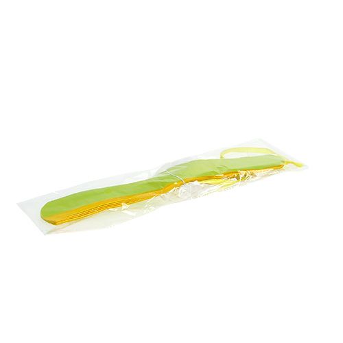 Floristik24 Kwiatek papierowy Ø28cm do zawieszenia zielono-żółty
