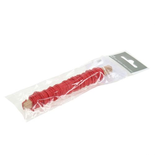 Produkt Drut papierowy owinięty Ø0,8 mm 22 m czerwony