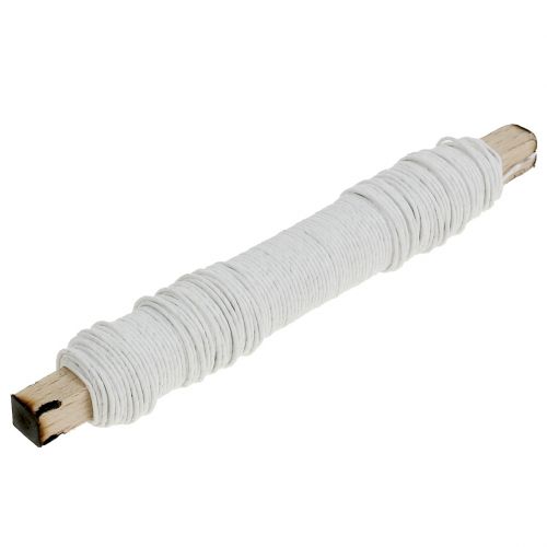 Produkt Drut ze sznurka papierowego owinięty Ø0,8mm 22m biały