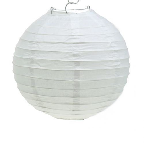 Floristik24 Lampion papierowy biały Ø20cm