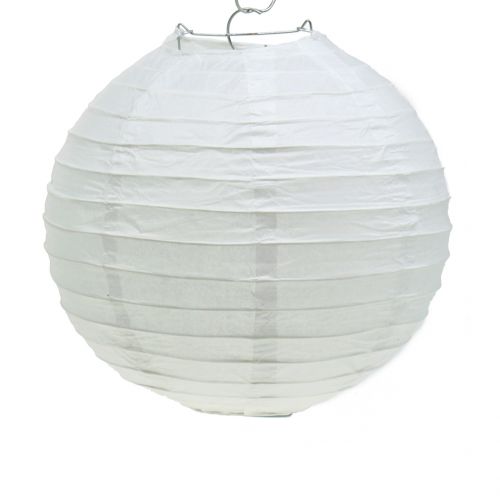 Floristik24 Lampion papierowy biały Ø20cm