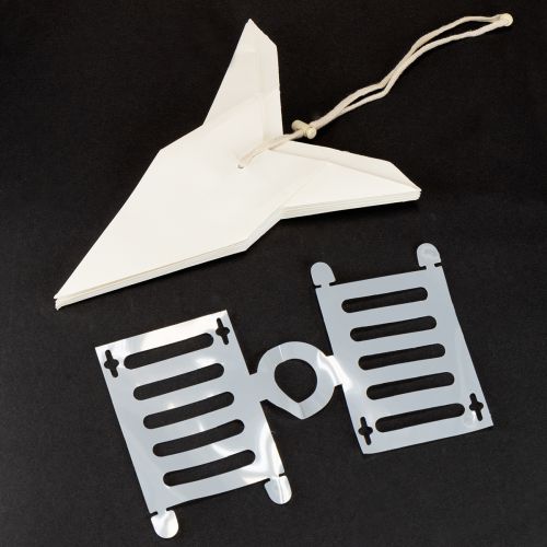 Produkt Gwiazdki papierowe w stylu skandynawskim, gwiazdka świąteczna kremowo-biała, 45 cm, 3 szt.