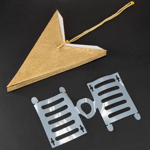 Produkt Papierowe gwiazdki świąteczne, złote, 45 cm, 3 sztuki