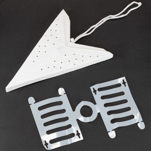 Produkt Gwiazdki papierowe do lampek choinkowych, białe, 45 cm, 3 sztuki