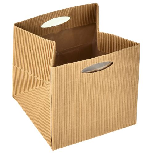 Produkt Torebka papierowa 12cm brązowo-kremowo-beżowa, 6 sztuk
