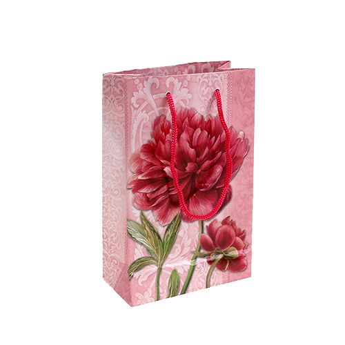Floristik24 Torebka papierowa Dahlia 12cm x19cm Różowa