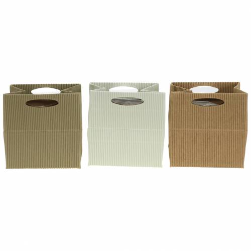 Produkt Doniczka papierowa naturalna, szara 10,5 cm 12 szt.