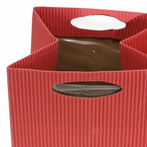 Floristik24 Torba papierowa doniczka Planter Mix Pomarańczowy 10,5cm 12szt