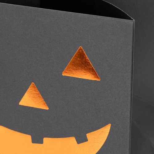 Doniczka z papierowej torby w kształcie dyni, dekoracja na Halloween, 10 cm, 6 szt. | Floristik24.pl