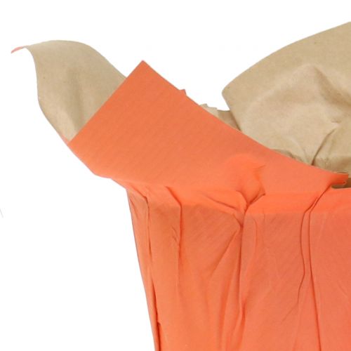 Floristik24 Doniczki papierowe zielone, pomarańczowe, żółte Ø12cm 12szt